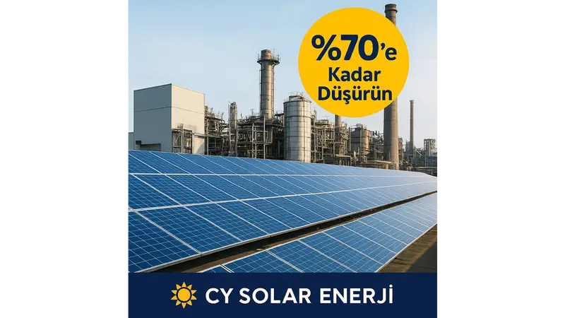 Sanayi Tesislerinde Güneş Enerjisi Kullanımı: Enerji Maliyetlerini %70’e Kadar Düşürün