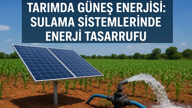 Tarımda Güneş Enerjisi: Sulama Sistemlerinde Enerji Tasarrufu