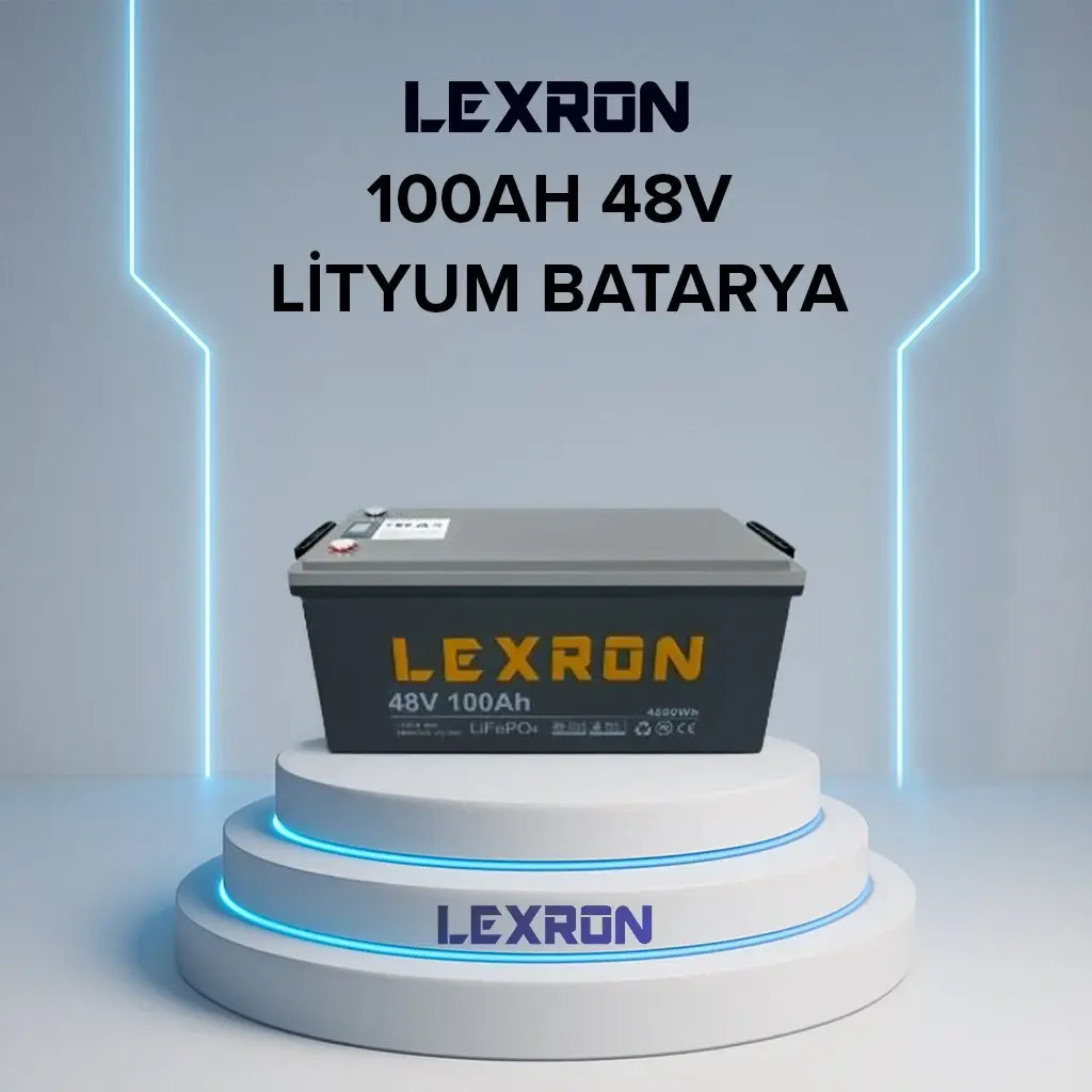 LEXRON 48V 100Ah LiFePO4 Lityum Batarya
