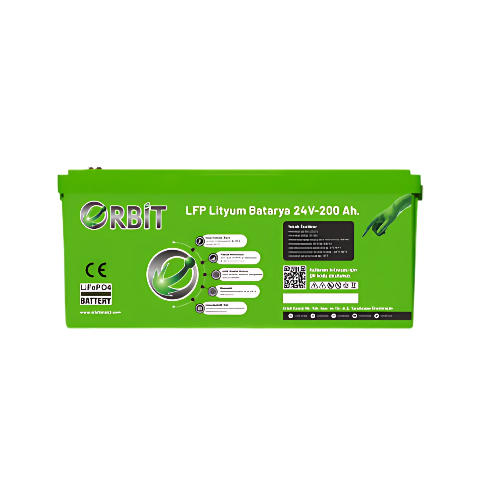 Orbit 24V 210Ah LiFePO4 Lityum Akü GU Serial