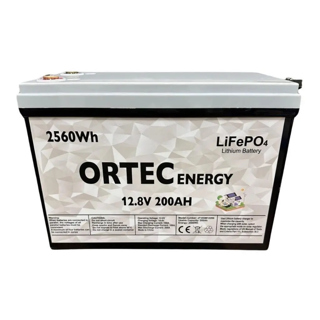 ORTEC 12.8V 200Ah LiFePO4 Lityum Akü