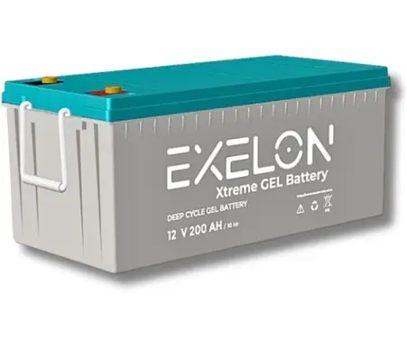Exelon Xtreme 12V 200Ah Deep Cycle Jel Akü | AGM+GEL Hibrit