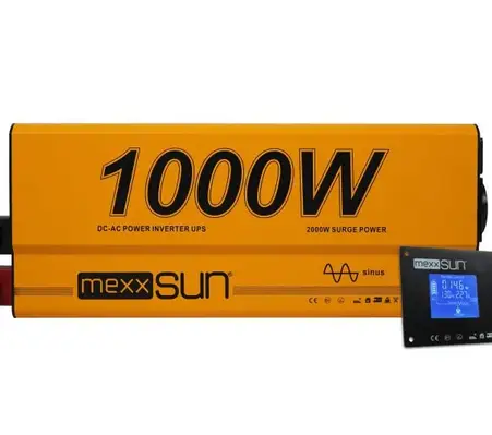 Mexxsun 1000W 12V Tam Sinüs UPS İnverter (Remote Ekran)