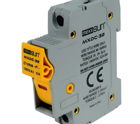 Mexxsun 32 Ah 1000 V DC Sigorta + Sigorta Yuvası